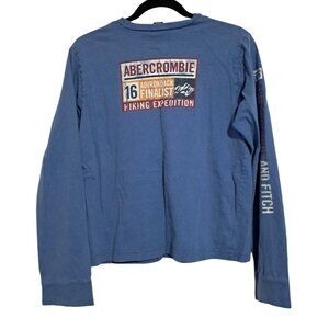 Vintage 1892 Abercrombie & Fitch Blue Mens M Long Sleeve Shirt